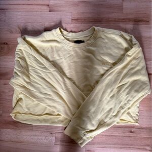 WSLY Yellow Oversized Long Sleeve Hoodie